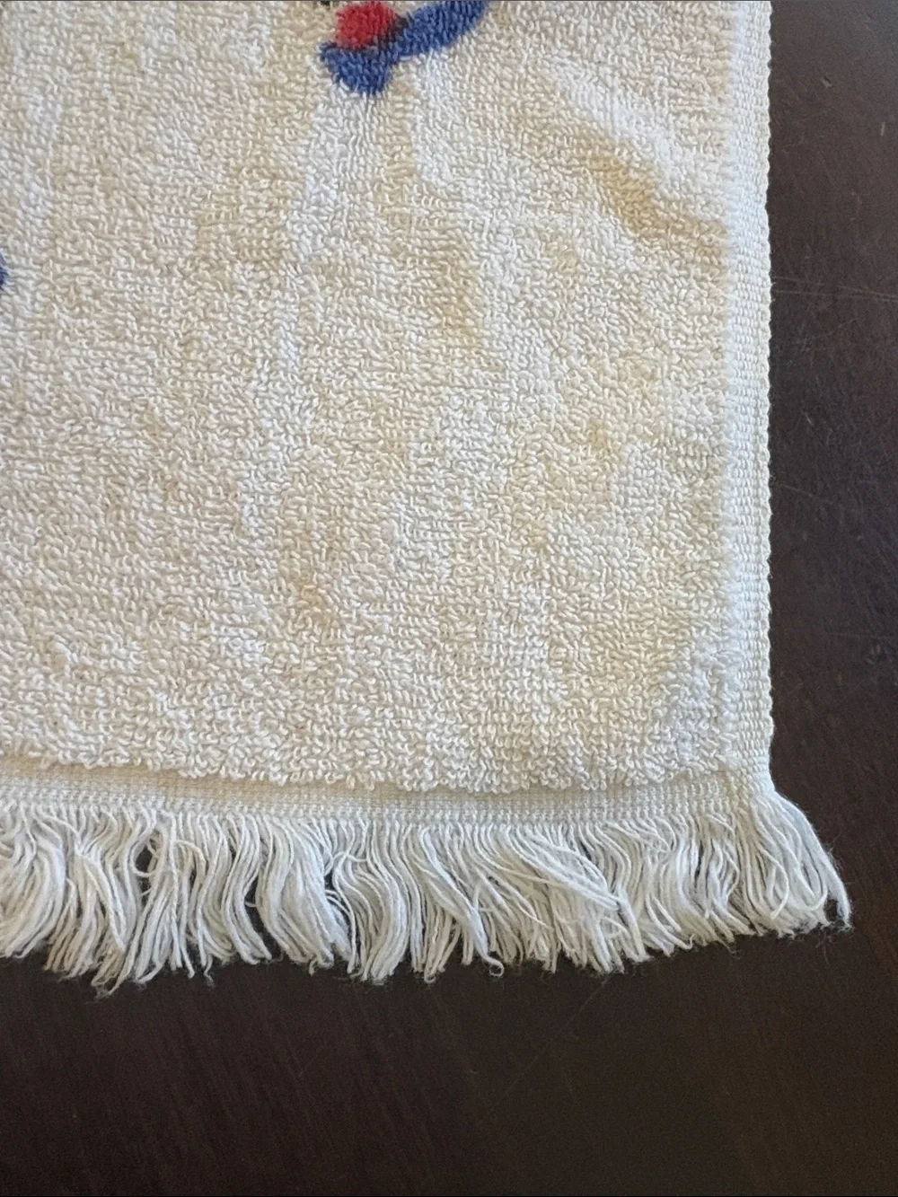 Vintage 1964 Disney Mary Poppins Wamsutta Fringed Hand Towel Terrycloth